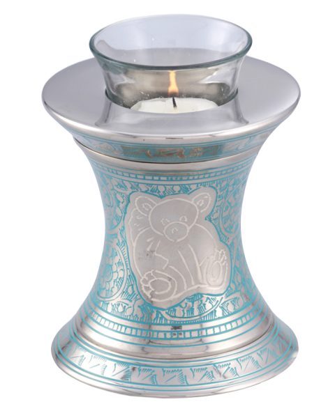 Tealight Teddy Blue