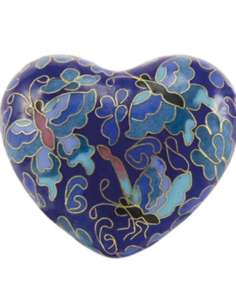 Blue Butterfly Heart