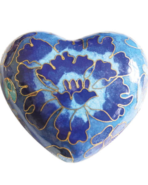 Midnight Flowers Heart