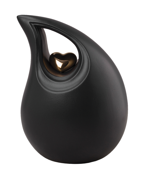 Teardeop Heart Satin Grey